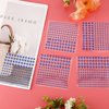 5 Sheets Face Gems Jewels Rhinestone Stickers, 4 Size Self Adhesive Gems Stickers DIY Bling Jewel Crystal Craft Stickers for Nails Hair Face Eyes Body Makeup (Blue)