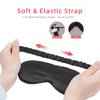 4 Pack Eye Mask for Sleeping Silky Funny Soft Satin Sleep Shade Cover Blindfold with Elastic Strap Travel Nap Blackout for Women Men