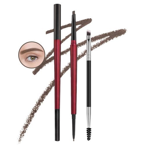 Kaely 2Pcs Eyebrow Pencil Set,Dual Ends Eye Brow Pencils for Women,Waterproof Eyebrows Makeup Pen with Eyebrow Brush,lápiz de cejas maquillaje,Vegan Cosmetics,05 Netural Coffee