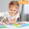 M&G Washable Tempera Paint Sticks, 48 colors Solid Tempera Paint Set with 1 paint brush for Kids, Super Quick Drying, Works Great on Paper Wood Glass Ceramic Canvas