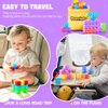 Magnetic Blocks - 32pcs Translucent Magnetic Cubes, Digit Blocks Magnet Toys for Kids, STEM Rainbow Magnetic Building Blocks for Toddlers 1-3, Christmas Birthday Gifts for Girls Boys Ages 3-8