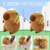 SHINUOER Capybara Plush Cute Capybara Stuffed Animal Kawaii Plush Toy with Turtle Backpack Capybara Gifts Cute Plush Pillow Birthday for Kids Boys Girls 9 Inch