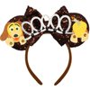 ZHENNAN Mouse Ears Headbands for Women, Glitter Slinky Dog Bows Ears, Adjustable/One-size-fits-most, Costume Headband, Halloween, Headwear, Accessories, Unisex, Disney fans, costume parties, adults