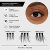 Velour-Xtensions™ Lash Clusters - 18 Individual Cluster Eyelash Extensions – Lightweight & Fluffy Lash Extensions – Soft & Comfortable Eyelash Clusters – Natural Lashes All Eye Shapes (Classic)
