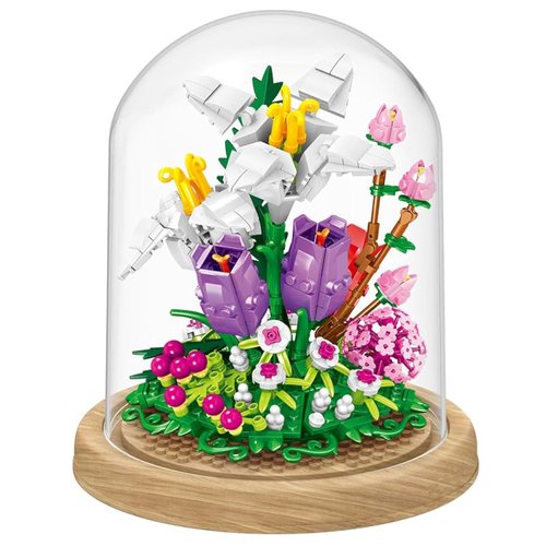 Sepuel Lilies Flower Bouquet Building Sets, Artificial Flowers Building Blocks kit, DIY Unique Decoration Home, Botanical Collection for Ages 8+,Ideal Gifts for Mom Women (511PCS)