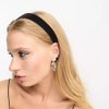 Bmobuo 1.3 Inch Wide Headbands for Women Girls, Black Headband Women Fashion Satin Head Bands for Women's Hair Costumes Headband Diademas Para Mujer