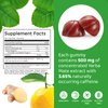 Yerba Mate Gummies - Yuzu & Ginger Flavor for Energy, Focus, Immunity & Cardio Health | Vegan, Non-GMO, Gluten-Free - 50 Natural Supplement Gummies