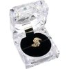 FindingKing 24 Clear Crystal Ring Gift Boxes 1 7/8"
