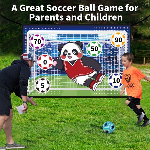 Enjoyfly Soccer Ball Game Mat Set -Outdoor/Indoor/Backyard/Mini Soccer Toys Games Set,Outdoor Play Equipment Indoor Soccer Set,Gift for Boy Birthday Christmas(59 X 39.3 in)