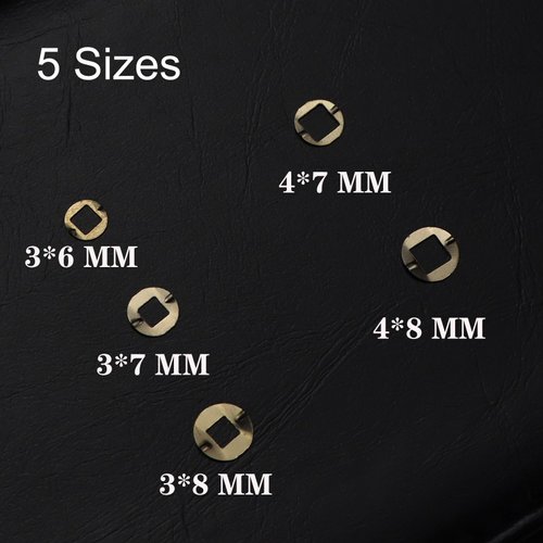 TorSor 15 Pack Hair Cutting Scissors Clicker Plate Replacement Internal Single Layer Stainless Steel Gasket Washer For Hairdressing Scissor Repair Parts Barber Thinning Shears 5 Different Sizes