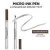 L'Oreal Paris Micro Ink Pen by Brow Stylist, Longwear Brow Tint, Hair-Like Effect, Up to 48HR Wear, Precision Comb Tip, Dark Brunette, 0.033 fl; oz.