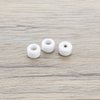 ECSiNG 8Pcs Polyurethane CNC Fingerboard Bearing Wheels Professional Mini Skateboard Ball Bearing Wheels for Wooden Fingerboard White 7.5x5.2mm