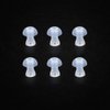 （6pcs/lot） Hearing Aid Ear tips Silicone Earplug Domes for BTE,ITE and Pocket Hearing Aids Ear bud Replacements (Medium φ11mm)