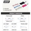 JJWELL 3 Pack Blue Light Blocking Reading Glasses for Women, Anti Eyestrain/Computer Glare UV 400 Filter Readers with Spring Hinge, Lightweight Rimless Tinted Metal Blue Rays Eyeglasses (1.50)