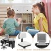 NUOBESTY Miniature Computer Simulation Office Furniture Dollhouse Accessories Mini Desktop Chair Keyboard Model for Dollhouse Black
