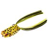 Booyah Pad Crasher Topwater Bass Fishing Hollow Body Frog Lure with Weedless Hooks, Swamp Frog, Poppin' Pad Crasher, One Size (BYPPC3900)