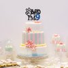 RoadSea Bro I'm 9 Cake Topper - Boy 9th Birthday Cake Supplies - Nine Years Old - Big Brother 9th Birthday Party Decoration - Black Glitter