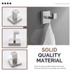 Angle Simple Bathroom Towel Hook Brushed Nickel, SUS304 Stainless Steel Hand Towel Rack, Square Coat Robe Hook, Wall Mount