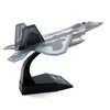 ZEZEFUFU 1:100 US F22 Raptor Stealth Fighter Model Fighter Attack Plane Military Model with Display Stand