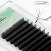 NATUHANA Eyelash Extensions 0.07 D Curl 8-12mm W Shaped Clover Classic Easy Fan Permanent Volume Lash Extensions Automatic Blooming Flower Lash,Professional Supplies for Lash Techs(5D,0.07-D,8-12Mix)