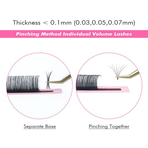 ALLOVE Eyelash Extension Classic Lash Extensions 0.18 C Curl 8-15mm Mixed Tray Premium Silk Individual Volume Lash Extensions Lash Trays for Lash Extensions Supplies Single Eyelash Extensions
