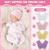 12 Pairs Baby Preemie Mittens Preemie Gloves No Scratch Baby Mittens Newborn Preemie Baby Mittens Cotton Gloves for Preemie Newborn Girls Boys Premature Infant Toddler (Cute Color)