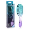 CANDYBRUSH Curved Vented Hair Brush Wet Detangling for Blow Drying Colorful for Straight Fine Hair for Women Round Detangler Soft Bristles Medium Cyan-Purple Gradient