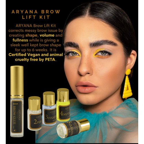 ARYANA NEW YORK Eyebrow Lamination Kit | At Home DIY Brow lamination | Instant Professional Lift For Fuller Eyebrows | Brow Brush And Micro Brushes Added