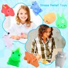 100Pcs Mochi Squishy Toy Individually Wrapped Squishy Toys for Kids Party Favors, Kawaii Squishies Animals Stress Relief Toy for Boys Girls Birthday Gift, Classroom Prizes, Christmas Goodie Bag