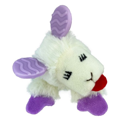 Multipet Kitten Lamb Chop with Teething Ears Cat Toy, Small