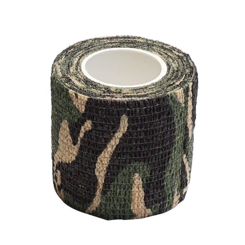 Needlehouse Tattoo bandage 12pcs 2 Inches x 5 Yards Disposable Cohesive Tattoo Grip Cover Wrap Nonwovens Elastic Movement Self-adhesive (12 Rolls, 2-Inches Camo)