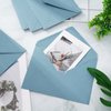 Whaline 50Pcs A7 Invitation Envelopes Set Dusty Blue Greeting Card Envelopes V-Flap Envelopes Gift Card Sleeves for Mailing Envelopes Sending Card Wedding Baby Shower Birthday, 7.3x5.3 Inch