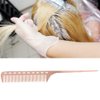Rat Tail Hair Comb Hair Comb Aluminum Metal Comb Salon Tools Fashionable Straight Hair Comb Personal Use Professional Use Men Women(Rose gold)