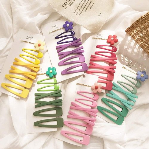 7Pcs Yellow Sweet Flower Women Girl Barrette Bobby Pin Hairpin Hair Clips Decoration Elegant Gold Gifts Hair Clips Clips and Barrettes Hair Accessories