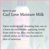 Camille Rose Curl Love Moisture Milk Leave-In Conditioner, with Rice Milk and Macadamia Oil to Soften, Smooth and Detangle Curly Hair, 8 oz