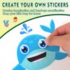 Aowplc 36 Pcs Make-A-Face Sticker Sheets Kids Party Favors Mix and Match Stickers with Dinosaurs, Mermaids, Unicorns, Horses, Farm & Sea Animals for Parties, Birthdays, Classroom Activities & Crafts