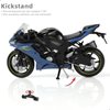 Risopen 1/12 Kawasak Ninja Motorcycle Model Toy Mini Alloy Metal Diecast Motorcycle Model Blue Motorcycle Model Toy Sport Motorcycle Racing Model Collection Gift for Men Kid Boy (ZX-6R)