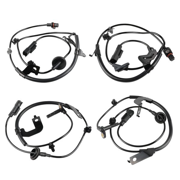 WMPHE 4 Pcs ABS Wheel Speed Sensor Compatible with Dodge Caliber 2007 2008 2009 2010 2011 2012, Jeep Compass Patriot 2007 to 2016, Replacement for 5105573AA, 5105572AA, 5105063AB, 5105062AA