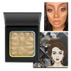 Highlighter Shimmer Makeup Palette Gold Colors,Shimmering Highlightering Pallet,Highly Pigmented Shimmery Powder for Face/Body,illuminate Sparkly Shade for Fair Skin,Easy to Carry,Cruelty-Free