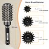 Elfirly Round Brush for Blow Out, Ionic Tech Thermal Ceramic Round Hair Brush for Blow Drying, Barrel Brush with Boar Bristles for Curling Hair, Adding Volume (Barrel1.7 inch, 2.9 inch with Bristles)
