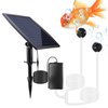 Lewisia Solar Air Pump Kit with Air Hoses and Bubble Stones 3 Working Modes Pond Aerator Bubble Oxygenator (2.5W)