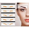 50 PCS The Perfect Brow Stencil Individual Styles Eyebrow stencils eyebrows shape reusable makeup stencils & templates (Multi)