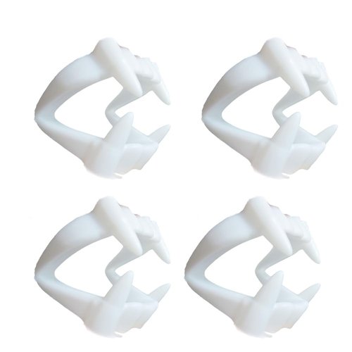 Halloween Teeth: 10 Pcs Fake Vampire Fangs for Cosplay, Halloween Fangs Teeth Halloween Party Props Fangs Dentures Clothing