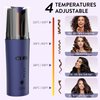 Auto Hair Iron, Cordless Auto Hair Curler Rotating Automatic Curling Iron with 3 Temps Portable Rechargeable Barrel Hair Wave Wand Fast Heating Spin Curling Irons for Styling (Blue)
