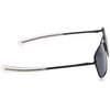 CampCo Humvee Pilot Sunglasses - Polarized Aviator Sunglasses Bayonette, 57mm, Black Frame, Gray Polarized Lens