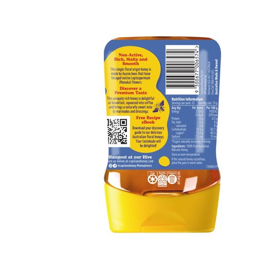Capilano Manuka Honey Upside Down Pack 340g.