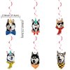 ADIANZI Siberian Husky Party Decorations Suit Funny Husky Theme Birthday Party Decorations Dogs Party Supplies Husky Birthday Party Banner Cake Topper Balloons Puppy Birthday Party Supplies