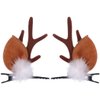 COYLINK Christmas Reindeer Antlers Hair Clips Hairpins with Deer Horn Ears Christmas Hair Accessories Cute Deer Headdresses Stocking Stuffers for Women