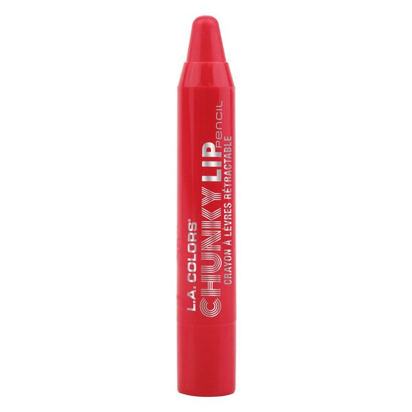 L.A. COLORS Chunky Lip Pencil, Hot Red, 0.04 Ounce