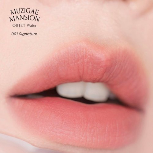 MUZIGAE MANSION Objet Water Lip Stain Matte Lipstick – (Watery to Blurry Tint), Long-Lasting, Hydrating, Waterproof Wear – K-Beauty Liquid Lipstick for Women, Bold Red Tinted Gloss (01 SIGNATURE)